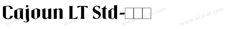 Cajoun LT Std字体转换